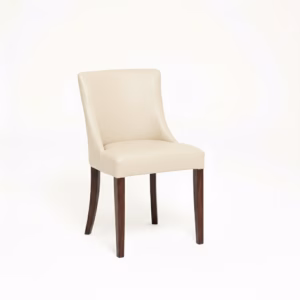 LEATHER RESTAURANT DINING CHAIRS 1933 CREAM