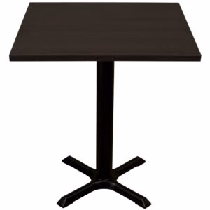 600×600 DARK WALNUT TABLE AND BASE
