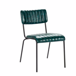 LEATHER RESTAURANT CHAIR 7699 TEAL