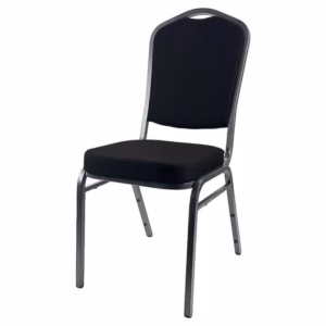 BANUQETING CHAIR STEEL FRAME 2526 BLACK SILVER