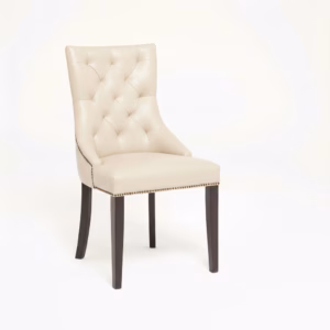 RESTAURANT LEATHER DINING CHAIR 1938 CREAM